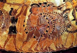 Athene hoplites phalange