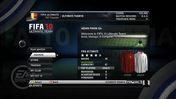 FIFA 10 ... le mode Ultimate Team ... en vidéo !!