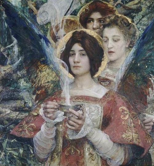 L’Âme de la Forêt, Edgar Maxence, 1898.
Puisqu’on se...