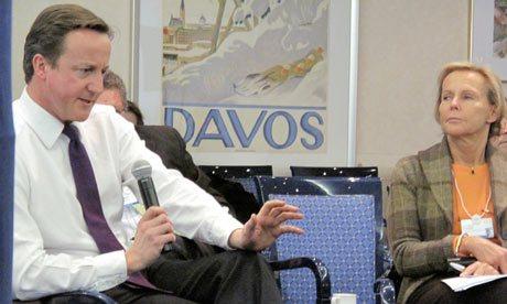 Christine Ockrent à Davos,les banquier sont bien contents
