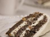 Gâteau pavot mousse vanillée chocolat blanc