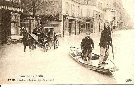 Inondation de Paris-rue de Grenelle -recto 3