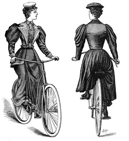 Femme à vélo