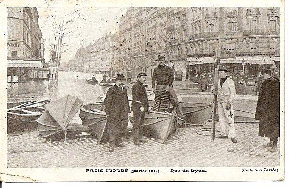 Inondation de Paris 1910-Rue de Lyon recto 1