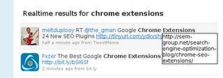 Nouvelles extensions de Google chrome
