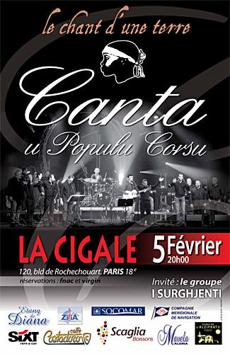 Canta u populu Corsu en concert à Paris ce vendredi.
