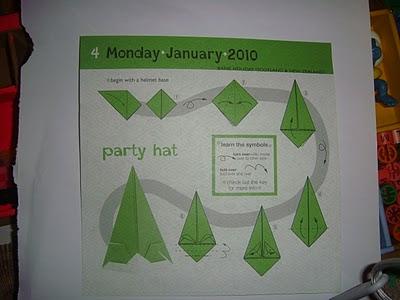 tuto party hat origami