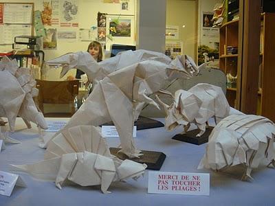 dinosaure origami