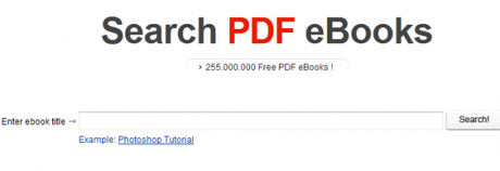 Des millions d'ebooks en PDF en un clic : Search PDF eBooks