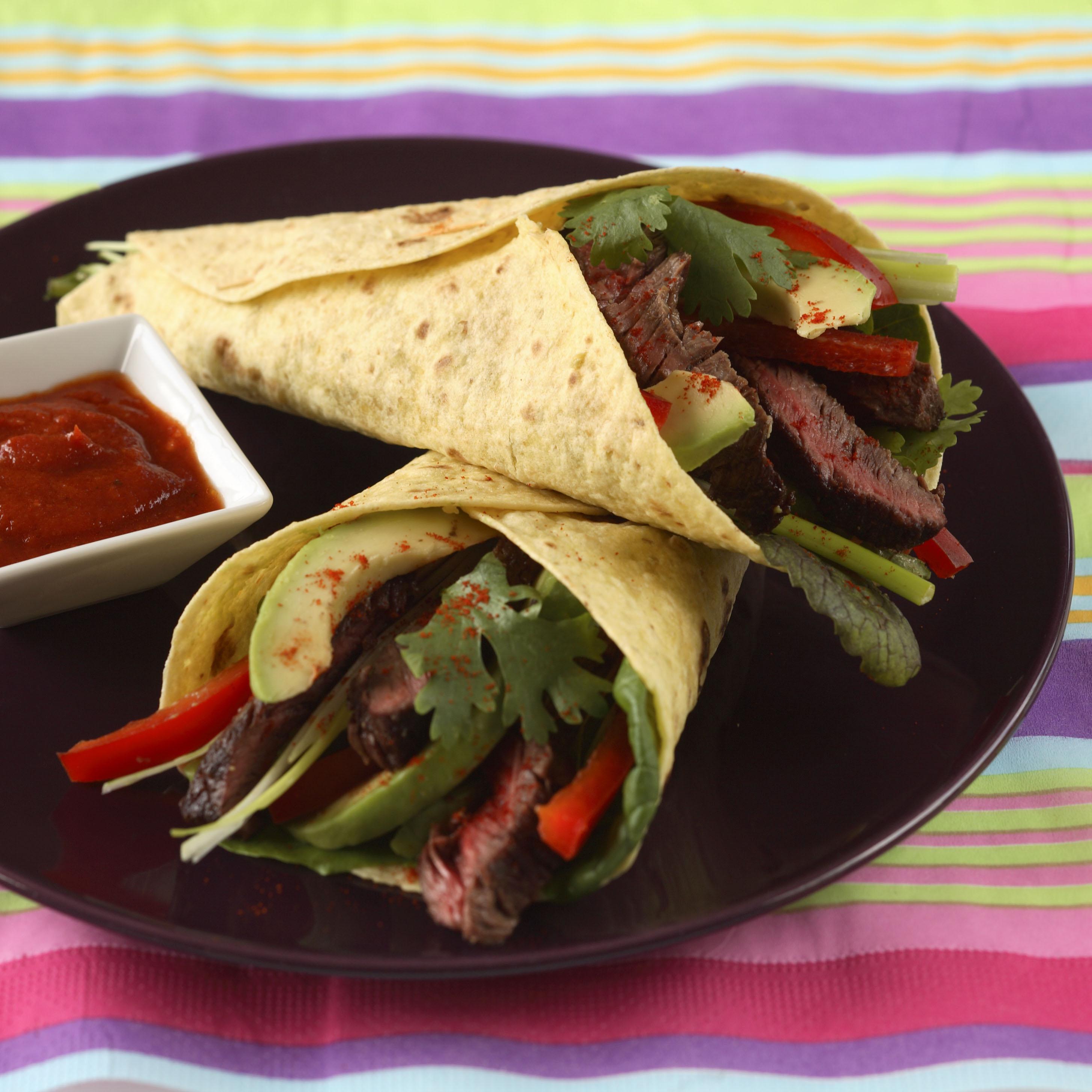 Tortilla donglet grillé, sauce salsa 