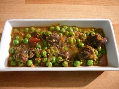Curry aux escargots et aux petits pois – Snail and pea curry
