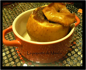 Pomme au four au speculoos