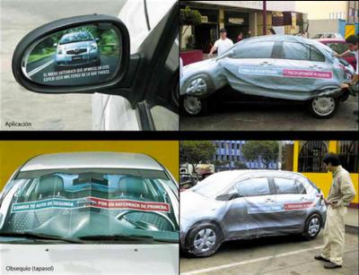 Guérilla sur parking: Toyota Yaris