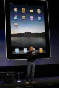 Steve Jobs d’apple presente l’ère du iPad