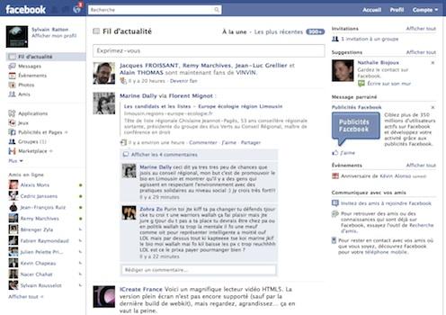 Facebook : nouveau look et webmail en vue…