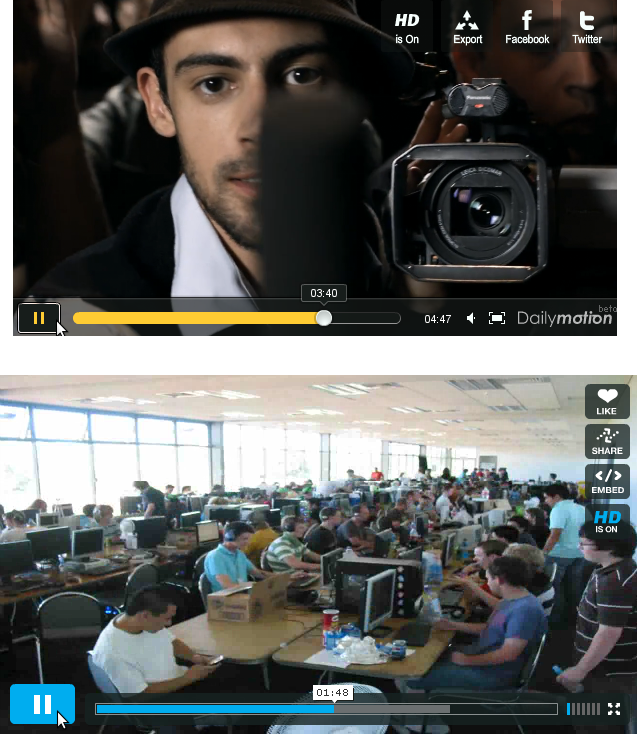 Dailymotion propose un nouveau lecteur en Betâ