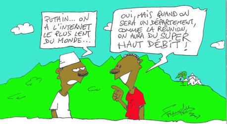 Mayotte, le débit le plus lent du monde