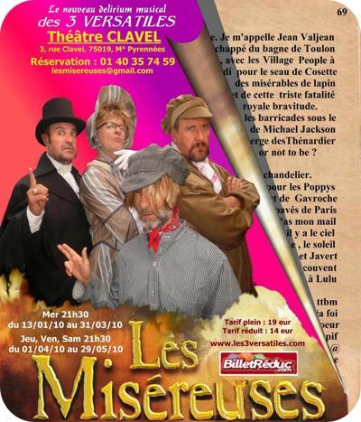 Les Misereuses, Une adaptation musicale des Misérables revisités façon Versatiles Les Misereuses, Une adaptation musicale des Misérables revisités façon Versatiles