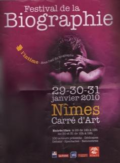 Festival de la biographie de Nîmes 2010 - Une réussite qui se confirme