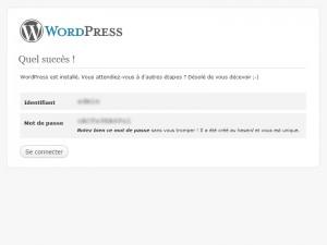 Félicitation, vous venez d'installer Wordpress !
