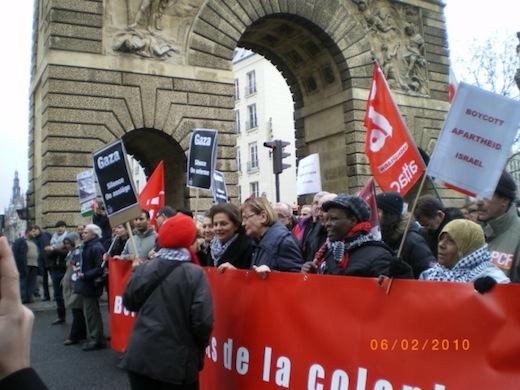 Manifestation pour la Palestine, 6 février 2010 : photos et vidéo