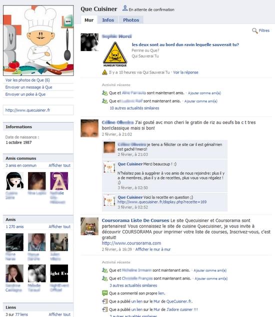 profil facebook pour business