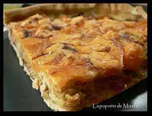 tarte poireau bacon mimolette