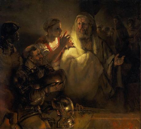 Rembrandt - Le reniement de Saint-Pierre, 1660
