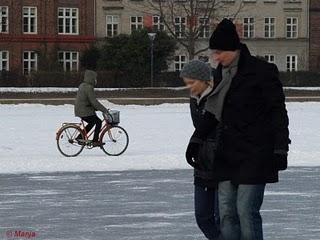 Vélo sur glace