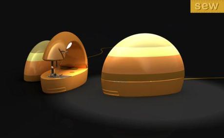 Sew, une machine à coudre lumineuse Sew - Baita Design
