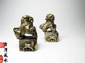 Sceau Chinois: Lion métal