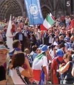 JMJ 2000 à Cologne, en face de la cathédrale...