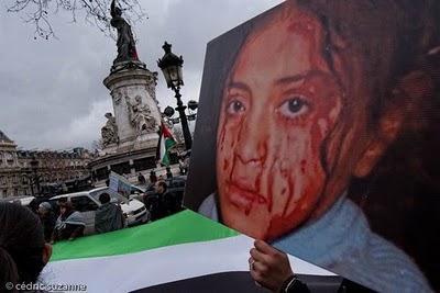 Une marche pour Gaza de la République à l'Opéra