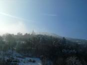 entre neige brouillard