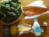 Hadock poché lait, épinards beurre fondu