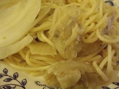 Spaghetti au fenouil et aux anchois