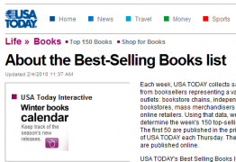 USA Today ajoute Barnes & Noble et Sony aux best-sellers ebooks