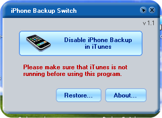Backup Switch: Annuler la sauvegarde de votre iPhone