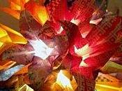 Guirlandes lumineuses Origami signées Maud Taub