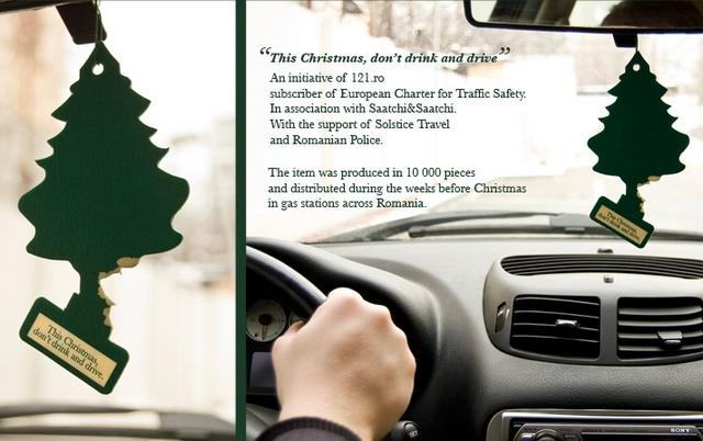 la pub du jour sapin prévention routière