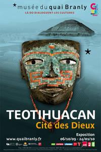 Affiche Teotihuacan, la cité des Dieux au Musée du Quai Branly