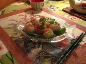Litchis farcis crabe, ravissante entrée pour nouvel chinois