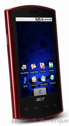 MWC 2010 : le smartphone Acer Liquid passe en version « e » avec Android 2.1