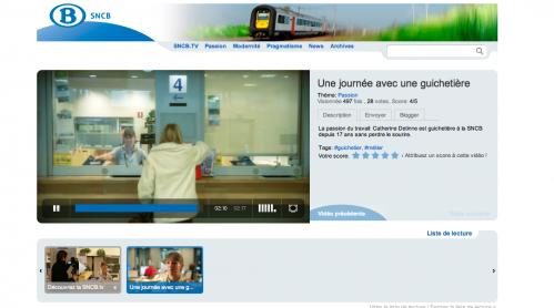 Enfin, la SNCB lance sa web TV