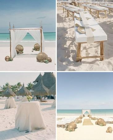 décoration de mariage thème plage naturel