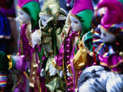 Dolls Decorated for Mardi Gras Carnival, New Orleans, Louisiana, USA Photographie