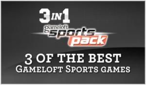 Gameloft Sports Pack : Real Tennis, Real Baseball & Let’s Golf