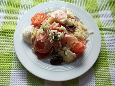 Salade de risoni à l'italienne