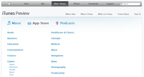 iTunes preview s’améliore et intègre l’Appstore