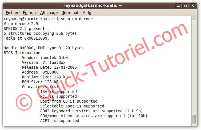 #160 [Astuce] Connaitre la version de son BIOS sans rebooter sous Ubuntu.
